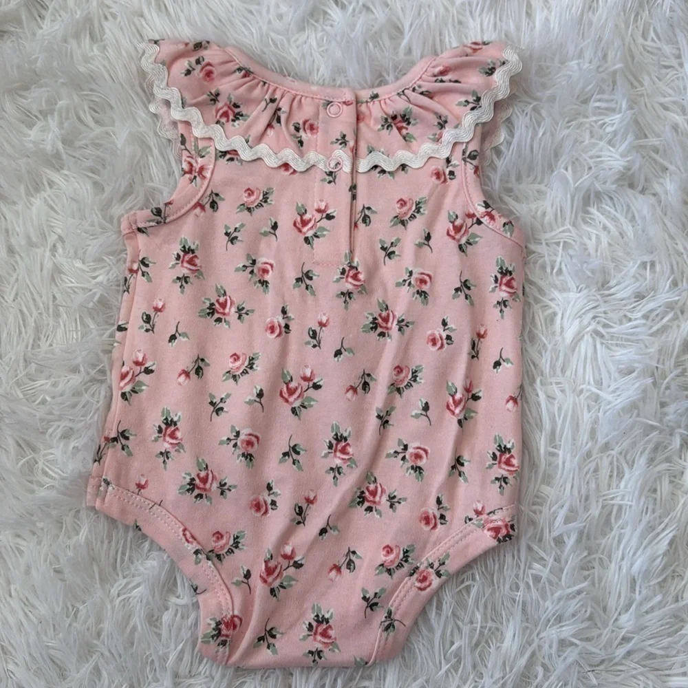 Floral baby onesie